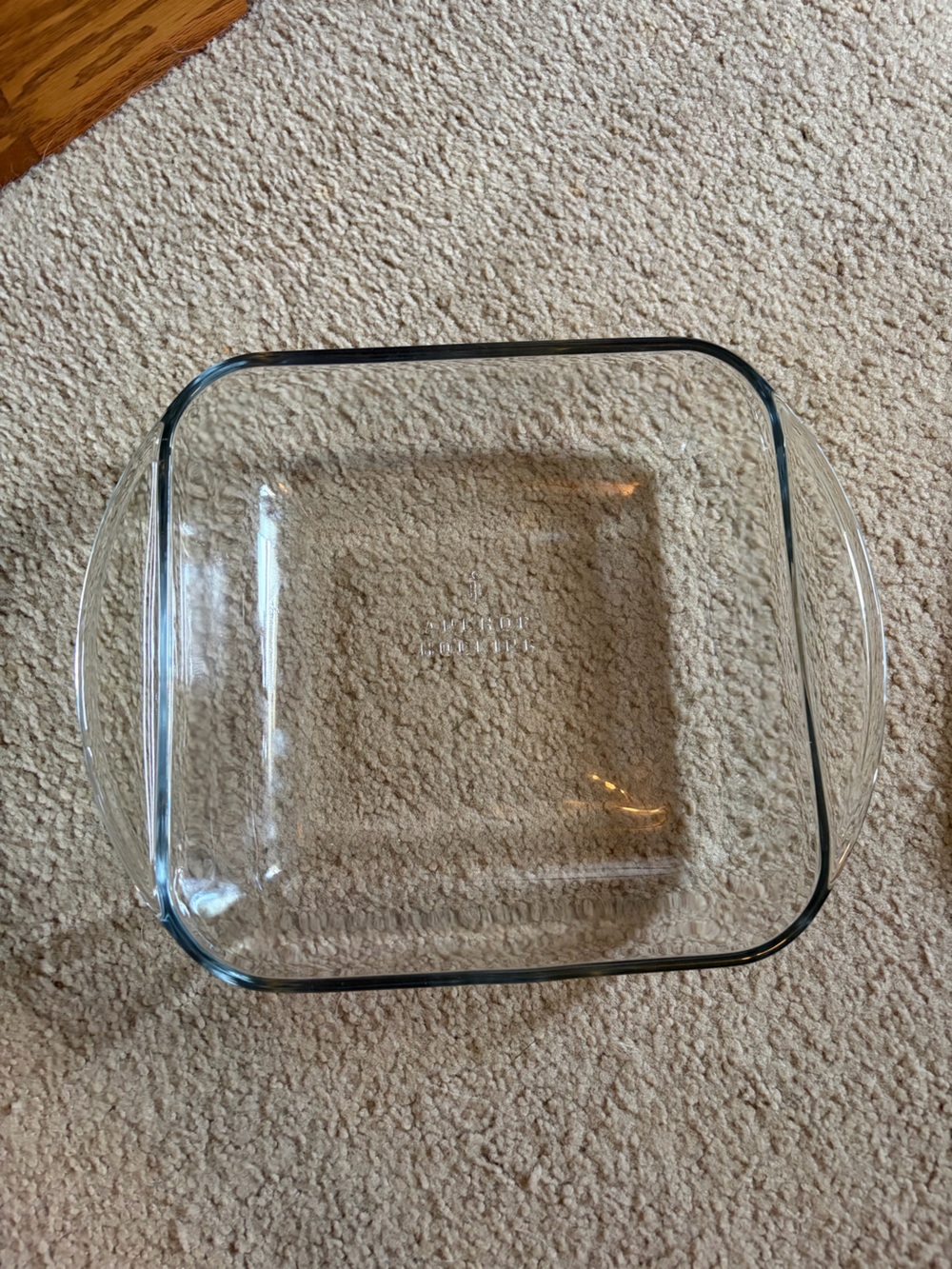 Anchor Hocking Brown Clear Glass Wall Decor
